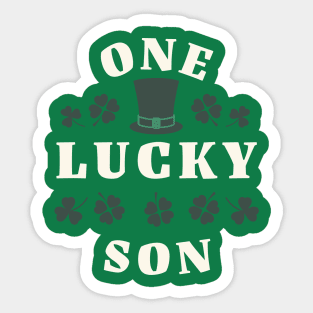 One Lucky Son St Patricks Day Sticker